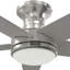 Hunter 44 inch Dreska Low Profile Ceiling Fan with LED Light Kit and Handheld Remote-138125222