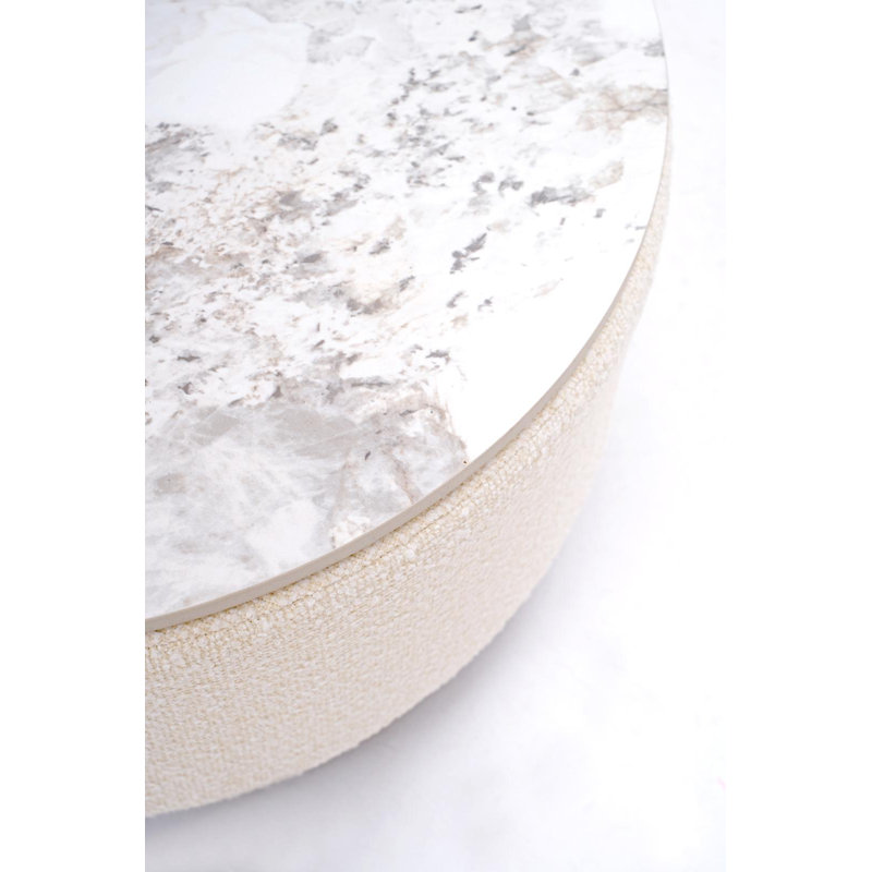 Table basse d'extérieur moderne Serence - Blanc, Blanc
