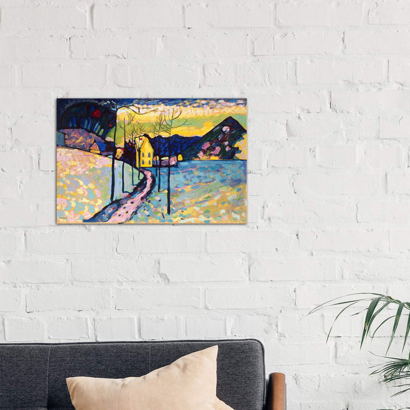 Winter Landscape by Wassily Kandinsky - Painting on Canvas, 66.04 cm H x 45.72 cm W x 1.91 cm D, No Frame