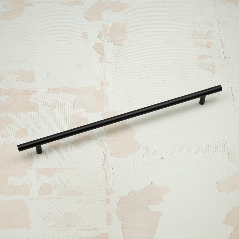 Slim T-Bar Handles & Coordinating Pull in Multiple Finishes, 320mm, Matte Black