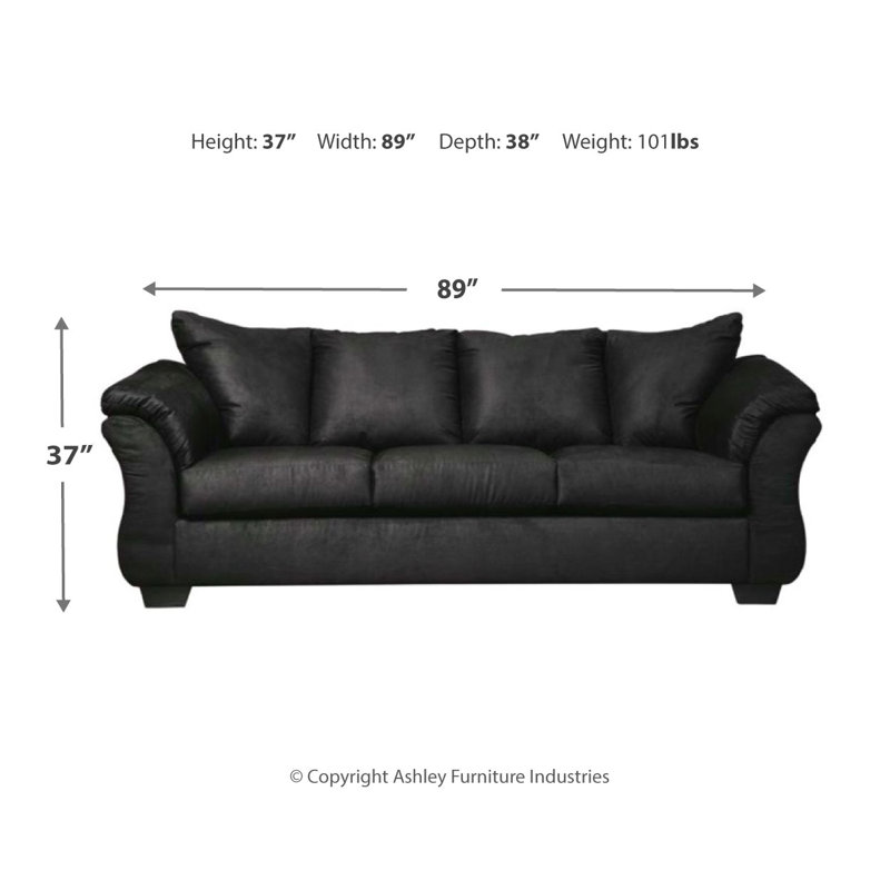 Darcy Sofa and Recliner, Black