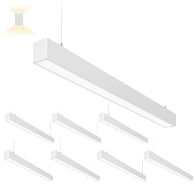 4FT Dimmable LED Shop Light Color Tempreture Selectable Suspended Lighting for Office