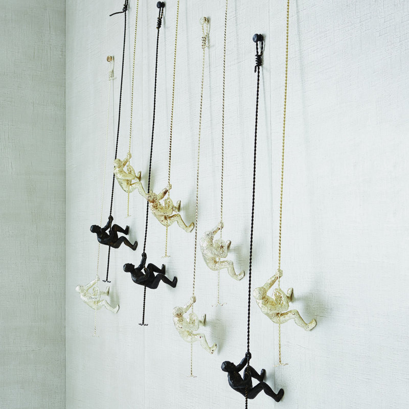 Climbing Man-Wall Mounted, Thai Gold Leaf