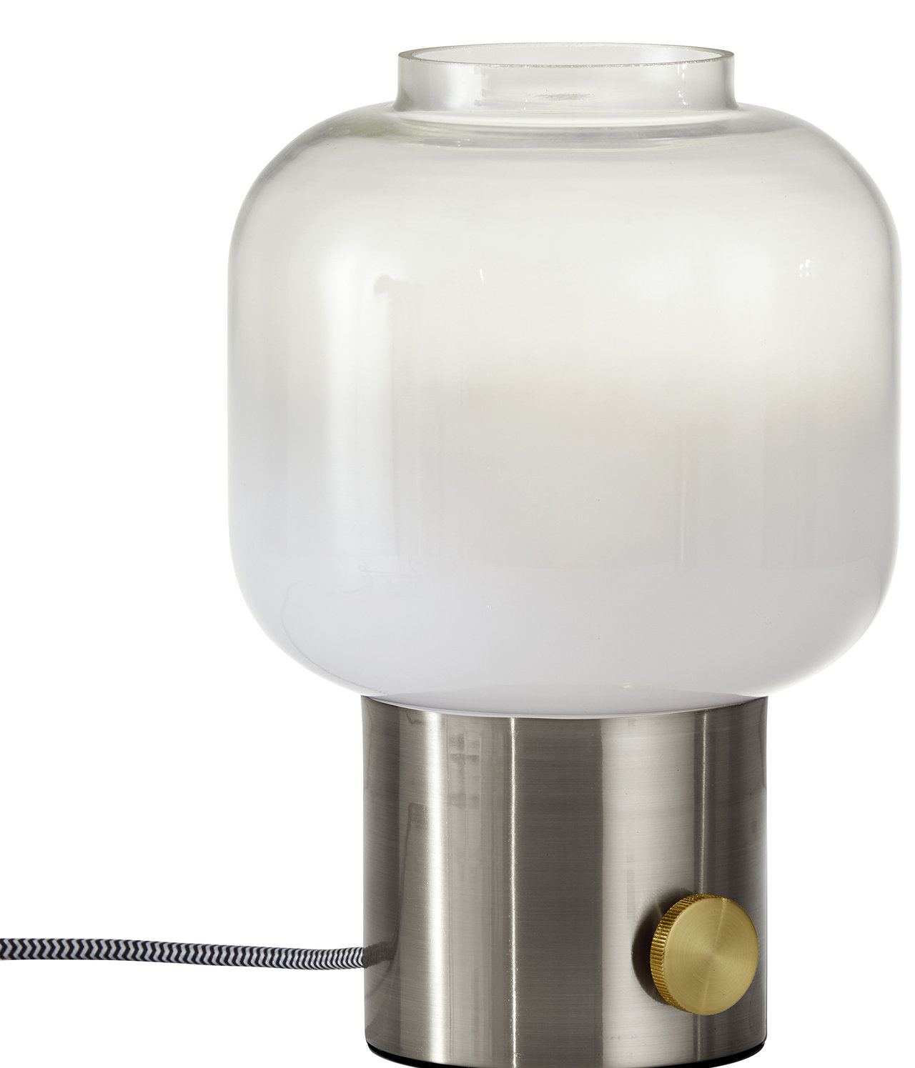 Diaz Novelty Lamp, Brushed Steel