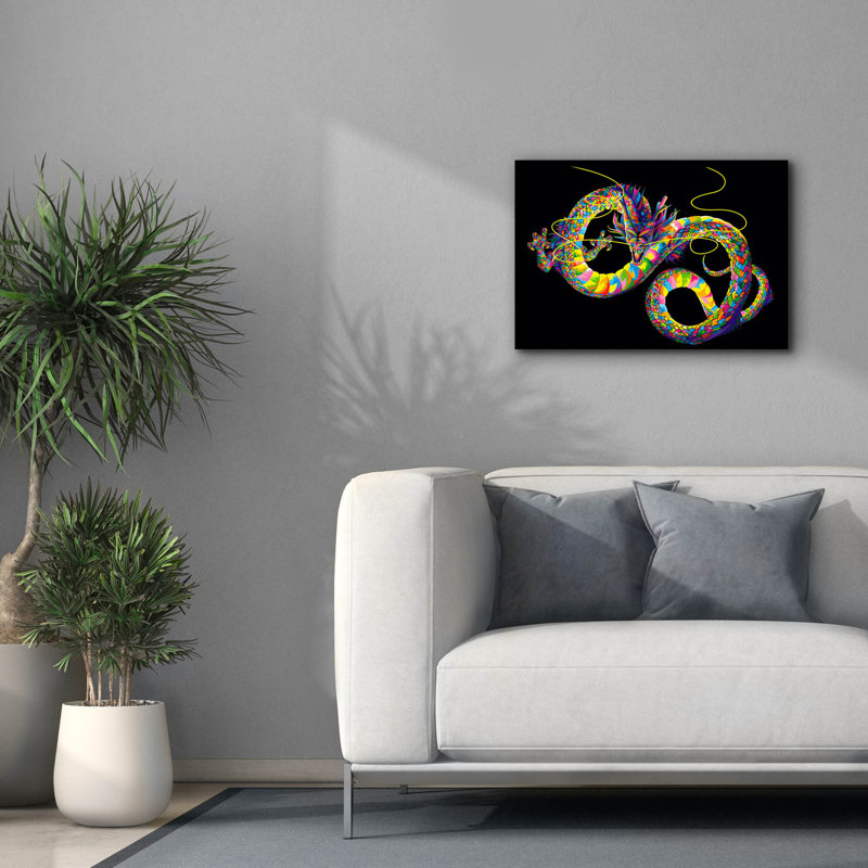 «Dragon chinois» par Bob Weer, H 18 po x l 26 po x P 0,75 po