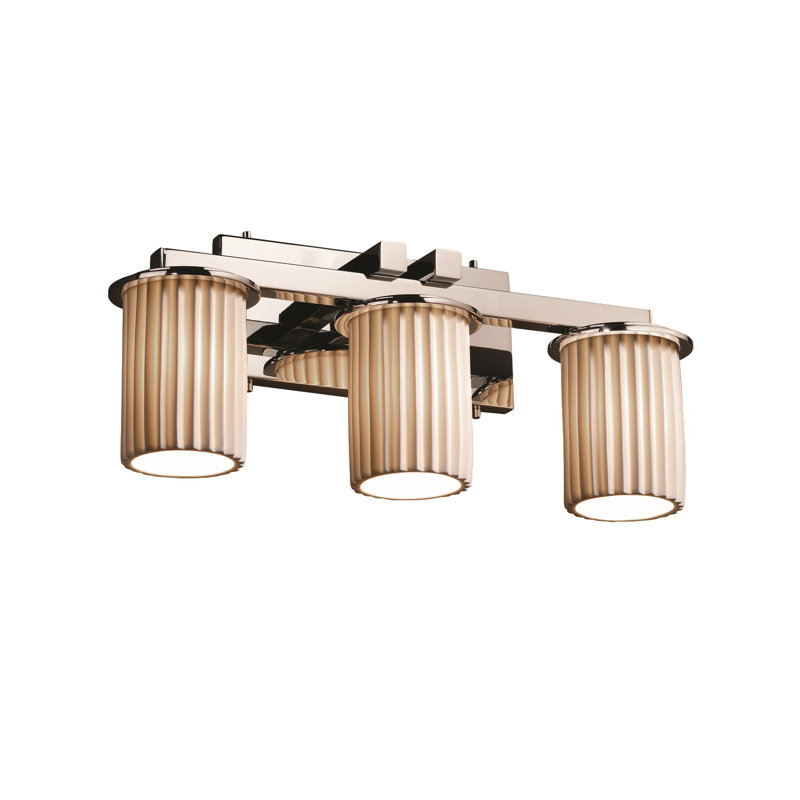 Darrien 3 - Light Vanity Light, Matte Black, Waves