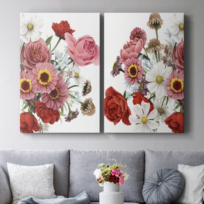 Modern Arrangement I - Toile tendue avec châssis de qualité supérieure - Prêt à être accroché, H 18 po x l 24 po