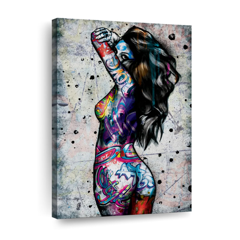 Impression sur toile Body Art, H 30 po x l 20 po x P 1,25 po