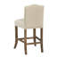 Brickell Upholstered Stool with Solid Wood Frame