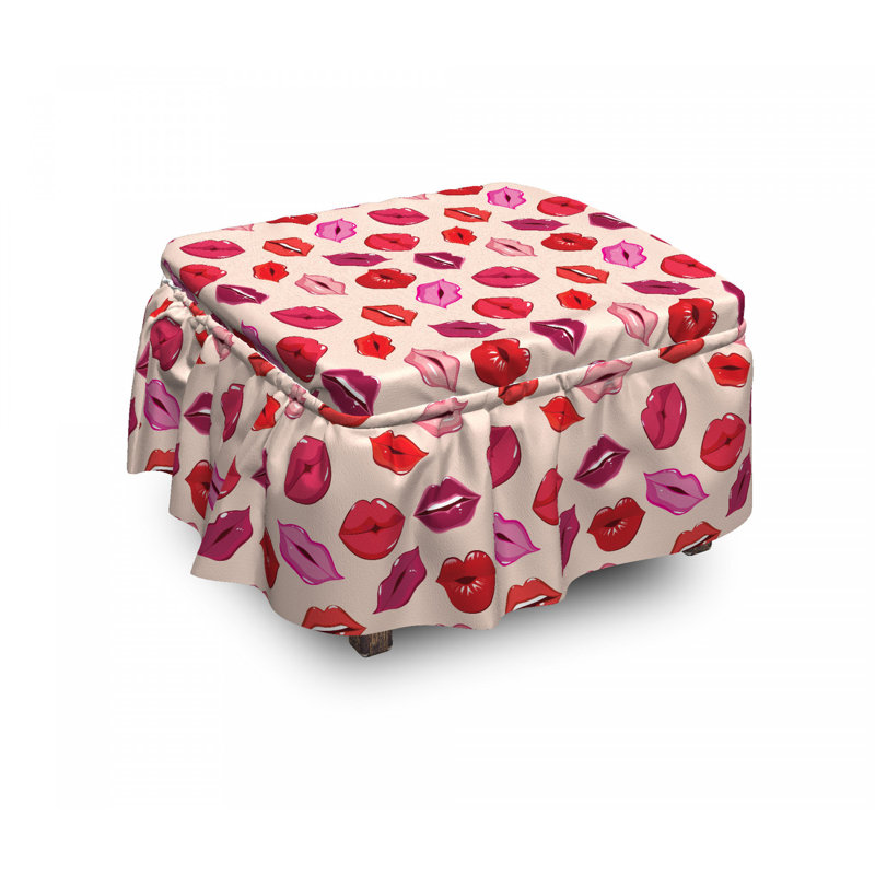 Ensemble de housse pour à coussin de boîte 2 pièces cololips glamour