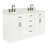 Jameal 60'' Solid Wood Double Bathroom Vanity with 0.75'' Carrara Marble Top Sinks-1653741569-1620950820