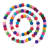 MODWOOL 75" Wool Ball Garland - Multicolor