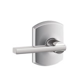 Latitude Lever with Greenwich Trim Hall and Closet Lock