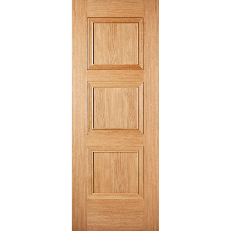 Amsterdam Prefinished Oak Internal Door, 198.1cm H x 61cm W x 3.5cm D