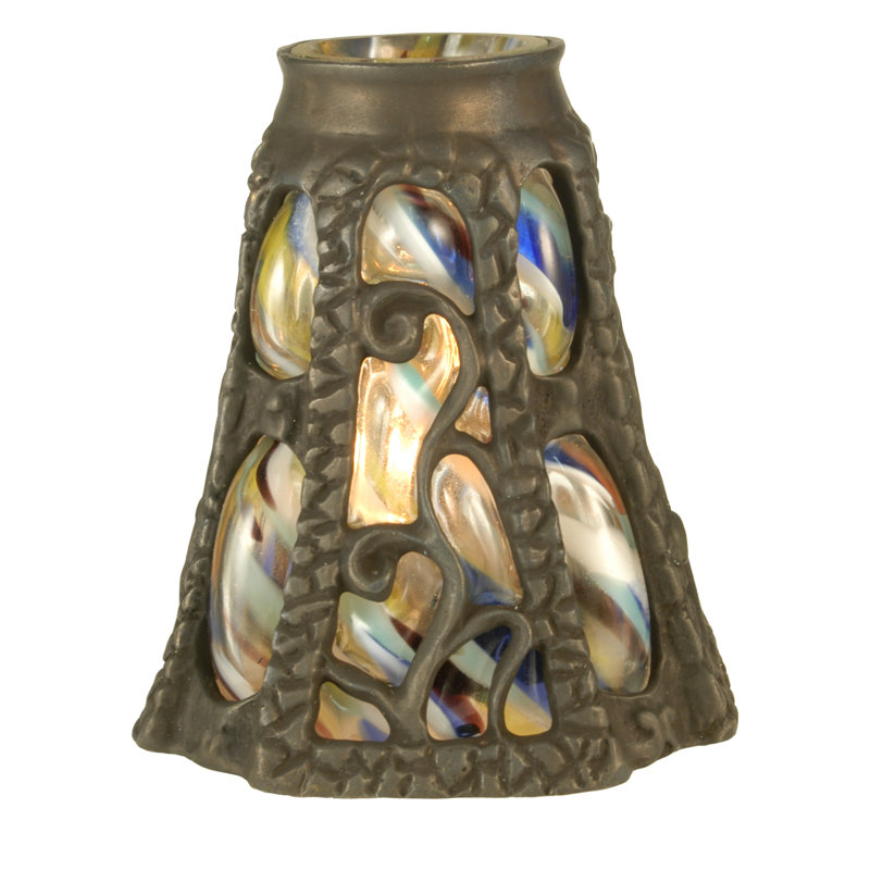 Ivy 4.25'' H Iron/Glass Novelty Lamp Shade