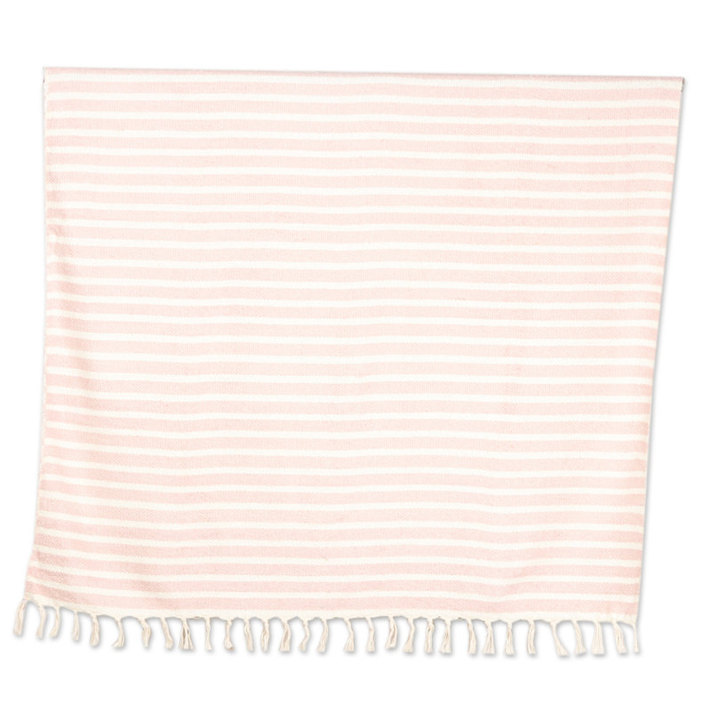 Hand Woven Throw Blanket, Pink