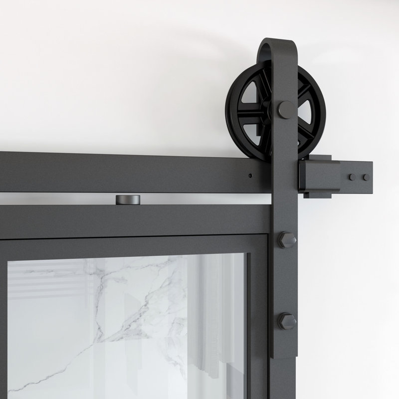 Modesto Sliding Door Wheel Frame Hardware Kit, 400cm