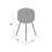 ACME Sonria Accent Table, White & Natural-630239606