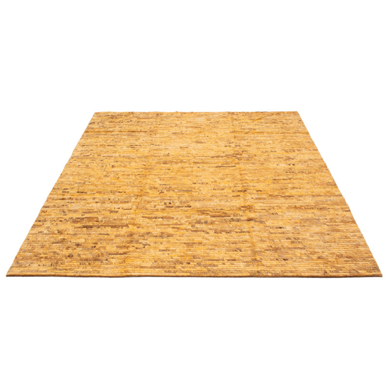 Tapis orange Finest Peshawar Ziegler 9 pi 10 po x 9 pi 10 po