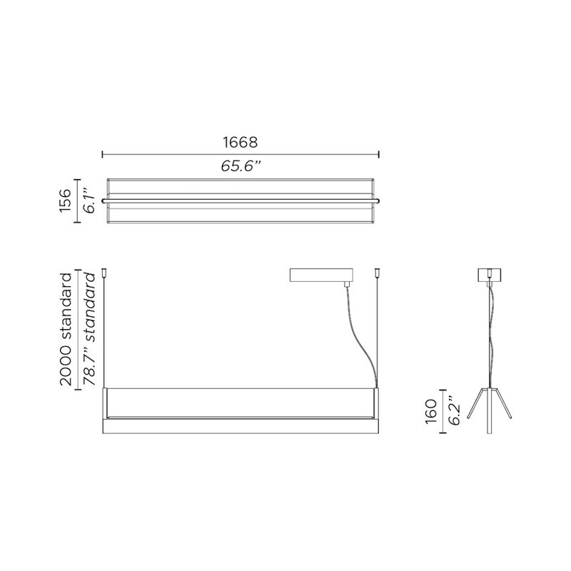 Fly So L.1700Mm Light, Satin Gold Nickel/White Calacatta, White Calacatta