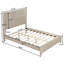 Base de lit plateforme en bois massif avec tête de lit haute-2041806023-2041806026