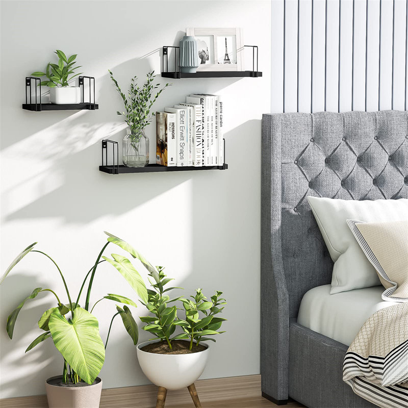 Anijae Floating Shelf, Black