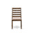 Kitchen table set consists of a breakfast table with Antique Walnut top and stackable chairs with Light Tan Polyester Fabric - Antique Walnut-408774091