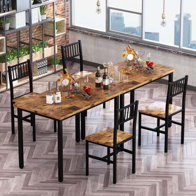 3 Piece Dining Table Set For 2 Kitchen Table Set For 2 With Chairswood Breakfast Nook Table And Chairs Set Of 2 Dinette Set For Space Dining Roomapartment