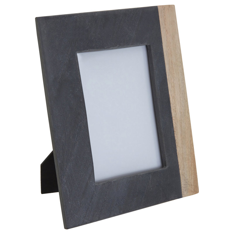 Black Solid Wood Picture Frame, Brown, 5" x 7"