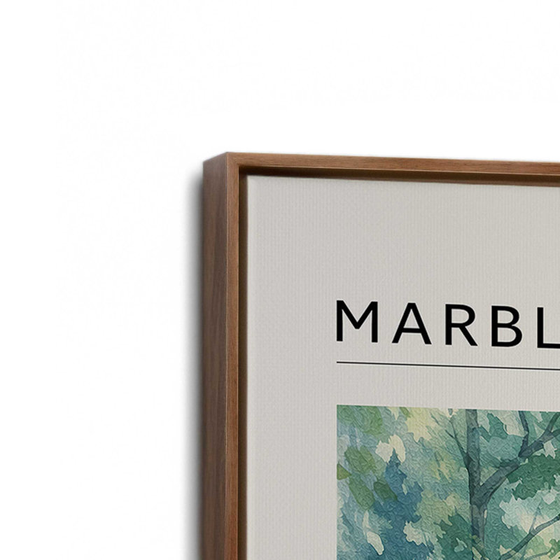 Marble Canyon, reproduction d'art sur toile, Cadre flottant en noyer, 24 po x 36 po