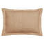 Taie décorative Heirloom 100% coton chenille touffeté standard, conception en médaillon, housse de coussin décorative douce et respirante, certifié OEKO-TEX, lavable à la machine, toutes saisons, 21 po x 27 po, brun clair-550382179-582812891