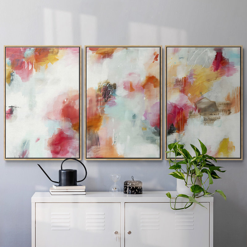 À la recherche de l'autre côté - Toile encadrée multi-pièces, Naturel, H 36 po x l 75 po x P 2 po