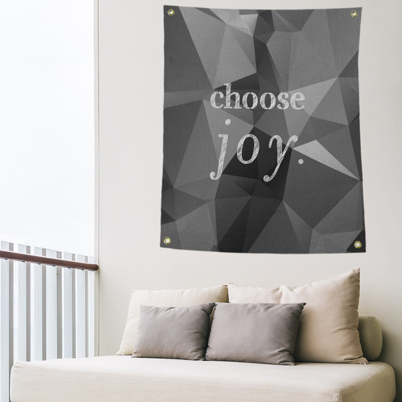 Tapisserie de polyester, choix d’un faux-plaisir sur le témoignage, H 80 po x l 59 po, Onyx