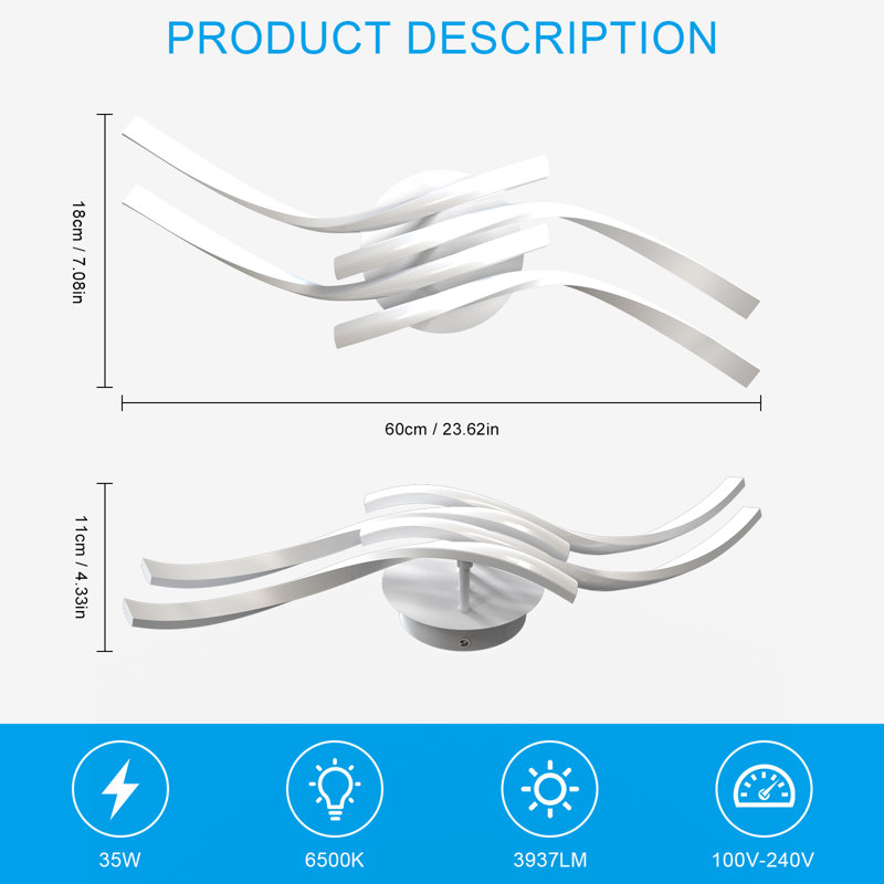 4-Light LED Ceiling light