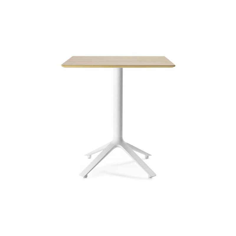 EEX Square Dining Table, Natural Oak, Gray