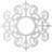 26"OD x 8 1/2"ID x 3/4"P Dijon Architectural Grade PVC Pierced Ceiling Medallion, Copper-40714811-40712848