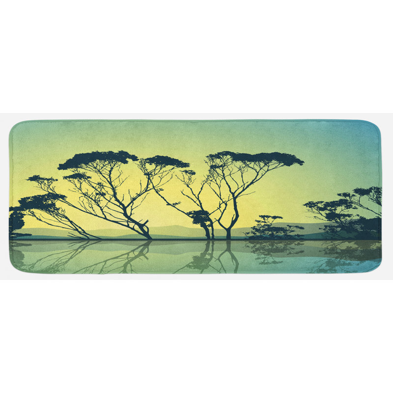 Rustic Polyester Kitchen Mat