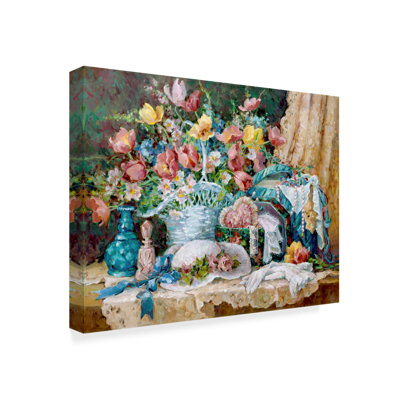 Victorian And Lace Collectables by Barbara Mock - Print on Canvas