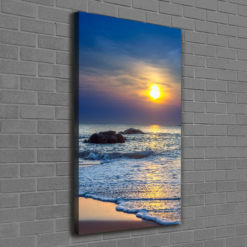 Sunset Beach - Wrapped Canvas Print