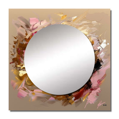 Deone - Abstract Painting Square Living Room Wall Mirror Art