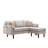 Gouvernour L Shaped Sectional Sofa Chaise with USB Charger & Pillows-113065653-113065654-113065666