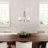 3 - Light Steel Dimmable Chandelier