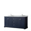 Meuble-lavabo double autoportant 60 po avec plateau en quartz et miroir Avery-97851419-97851423-100500669