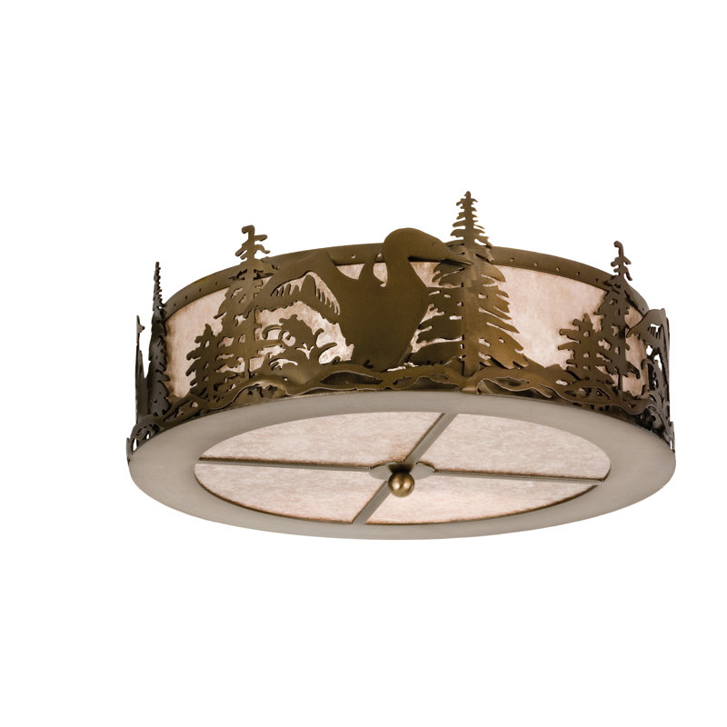 Rustic Lodge 2 - Light Flush Mount