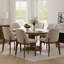 Chaises de salle à manger rembourrées en similicuir (lot de 2)-118303070-116530376