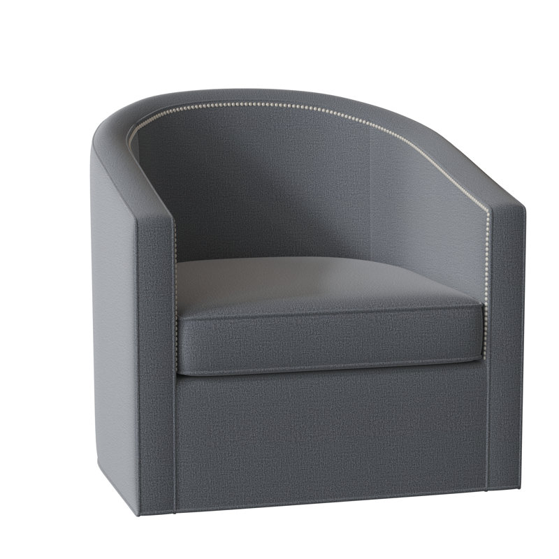 Fauteuil demi-tonneau de 34 po Ambre, Port d'Élise, Petit étain