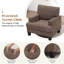 Fauteuil rembourré avec rangement intérieur pour accoudoirs-448415077