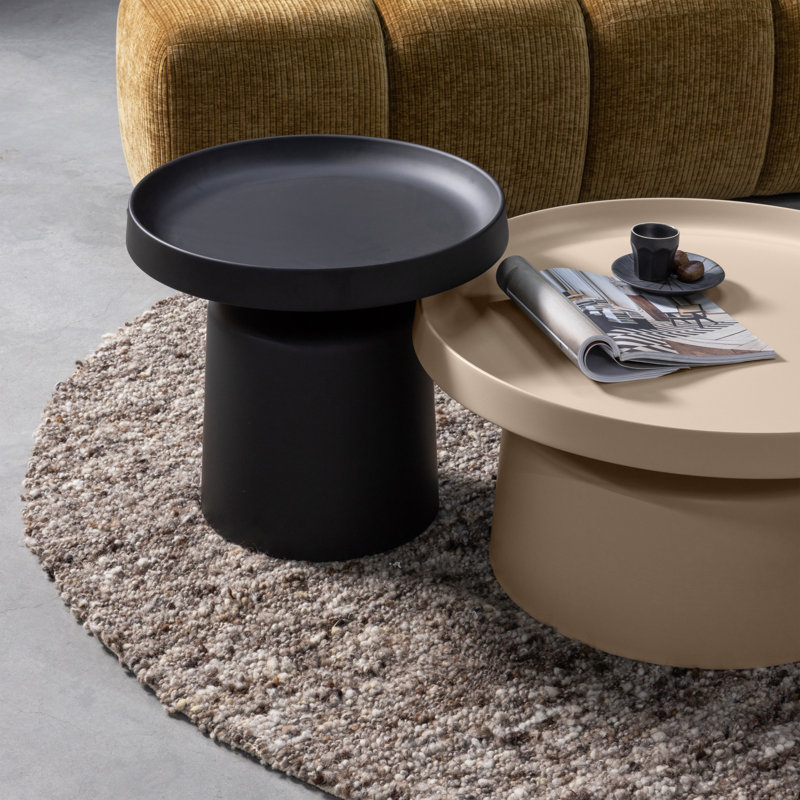 Peer Tray Top Pedestal End Table
