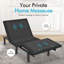 Très grande base de lit électrique très grand massage ergonomique avec rembourrage, zéro gravité, positions de mémoire, télécommande vocale sans fil, compatible avec divers matelas.-1749533730