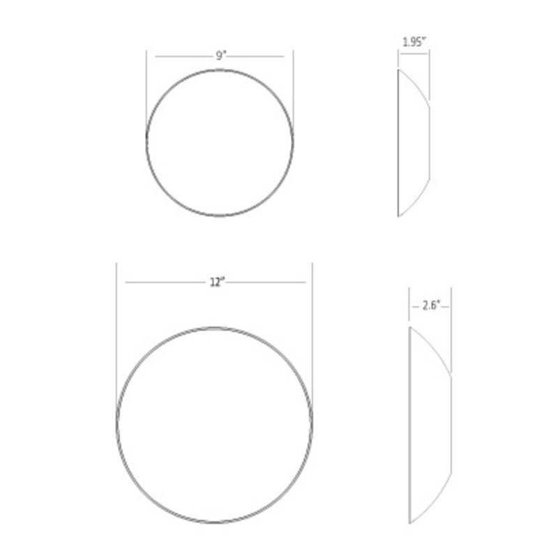 Ramen 1 - Light LED Corner Wall Light, Matte Black, 9" H x 9" W x 2.6" D
